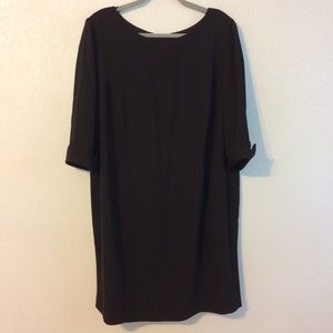 Women’s formal lined black dress